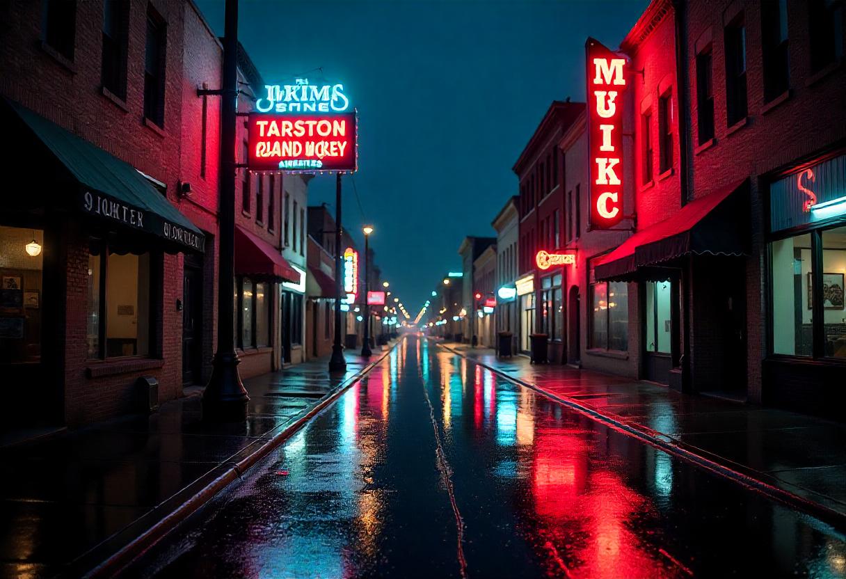 Music Row in Nashville with historic recording studios
